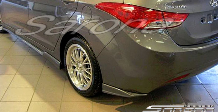 Custom Hyundai Elantra  Sedan Rear Lip/Diffuser (2011 - 2013) - Call for price (Part #HY-004-RA)
